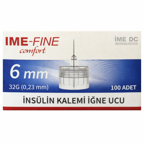 Ime-Fine Comfort İnsülin Kalem İğne Ucu 32G 6mm 100'lü